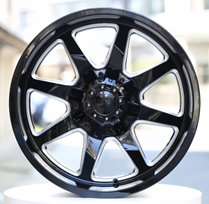 Hợp kim đúc mặt bích rộng 17*9J,18 * 9J 20 * 9J 20 * 10j, 22 * 12j màu đen mờ; cửa sổ xay màu đen sáng và Chrome - Product Image 5