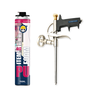 GORVIA ITEM-R 750ml <span class=keywords><strong>Mousse</strong></span> d'Étanchéité en Polyuréthane Pulvérisable de Type Pistolet pour Isolation des Fenêtres <span class=keywords><strong>Mousse</strong></span> <span class=keywords><strong>PU</strong></span> Scellant - Product Image 4