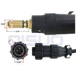Torcia per saldatura MIG da 15 piedi 250A, ricambio per Tweco # 2 connettori Tweco K533 compatibili con Lincoln 200/250L - Product Image 3