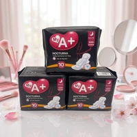 Serviettes hygiéniques féminines personnalisées My A+ Ultra Mince Respirantes en Coton Doux Non Tissé avec Ailettes, Absorption Normale, Protection Anti-Fuites