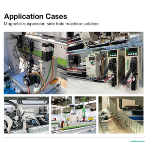 Solución de automatización industrial todo en uno Servomotor de 3KW, 220V VFD, PLC Ethernet EtherCAT de 12 ejes, HMI de 7 "para máquina de orificio lateral - Product Image 3