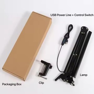 Tốt nhất có thể điều chỉnh hai cánh tay đèn bàn với kẹp 33cm * 2 <span class=keywords><strong>LED</strong></span> Bảng Đèn Chip-on nhôm Clip - Product Image 3