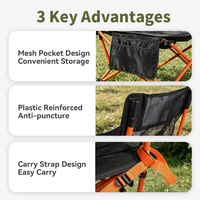 Chaise de camping pliable inclinable en maille textilène ultralégère, chaise de pêche, OEM ODM, directement de l'usine, logo personnalisé pour le glamping