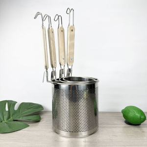 Groothandel Vergiet Filter Scherm Pittige Hete Noedel Lepel Rvs Poeder Hek Hete Voedsel Mand Koken Noodle Afvoer Net - Product Image 3