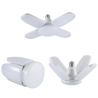 Ampoule LED en forme de T en gros, E27, ventilateur, lumière, 2835 SMD, B22, lame de ventilateur pliable, ampoule de plafond LED, lumière LED pliée, ampoule LED en forme de T