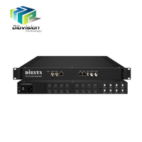 (MSM623) Système numérique 8 canaux HD MI et FTA Tuners DVB-S/S2 DVB-C ISDB-T à 4 RF DVB-T DVB-C ISDB-T Qam Transmodulateur