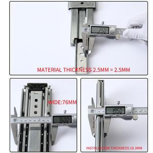 76mm 220kg mở rộng đầy đủ <span class=keywords><strong>Lock</strong></span>-in và <span class=keywords><strong>Lock</strong></span>-out Heavy Duty trượt đường sắt mở rộng đầy đủ ngăn kéo trượt bi Ngăn kéo trượt - Product Image 2