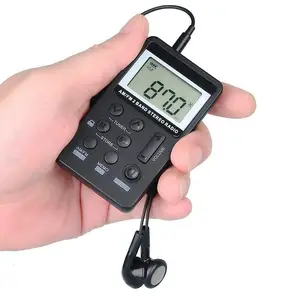 Miglior prezzo prodotti personalizzati Radio portatile Fm Am a due bande portatile con batteria ricaricabile con Radio Fm tascabile Sterio