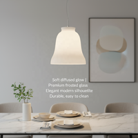 Abat-jour en verre cloche, style traditionnel minimaliste côtier chinois, pour remplacement d'éclairage de salon – Vente chaude usine