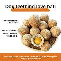 Friandises à mâcher pour chiens LeFu Balls au poulet, durables, sans additifs, personnalisables, faites à la main, en vrac