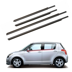 Kit de 4 joints d'étanchéité extérieurs pour vitres de portières Suzuki <span class=keywords><strong>Swift</strong></span> 2005-2010 (modèles KEI/<span class=keywords><strong>Swift</strong></span> 2005-2010) - Product Image 1