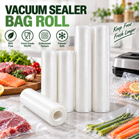 Rouleau de sacs sous vide gaufrés sans BPA en PA/PE, imprimés sur mesure, de qualité alimentaire, pour la cuisson sous vide et le stockage au congélateur