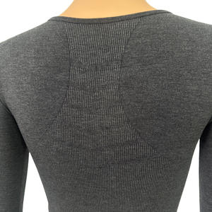 Nuovo Set di Intimo <span class=keywords><strong>Termico</strong></span> Modellante in Nylon Tinta Unita per <span class=keywords><strong>Donna</strong></span> Autunno Inverno, Alta Elasticità, Vestibilità Aderente, Sollevamento Glutei - Product Image 4