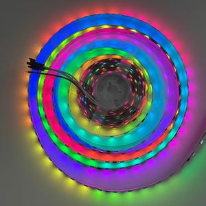 IP65 IP20ที่มีความยืดหยุ่นกันน้ำไฟตกแต่ง WS2811พิกเซลดิจิตอลไฟ LED แบบแอดเดรส24V 5050 RGB 5M 60LED /<span class=keywords><strong>m</strong></span> - Product Image 5