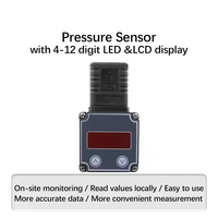 Capteur de pression à affichage numérique LCD Transmetteur/transducteur de pression 4-20mA RS485