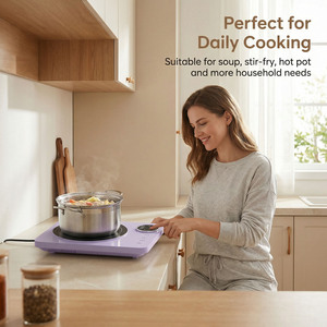 Cuisinière <span class=keywords><strong>à</strong></span> <span class=keywords><strong>induction</strong></span> intelligente portable 3500W Écran tactile numérique Cuisson rapide Économie d'énergie Légère - Product Image 4