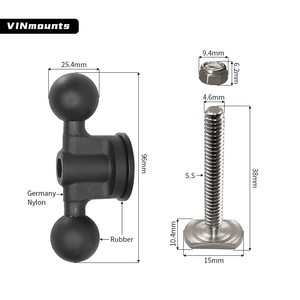 VINmounts Dashboard <b>Car</b> Accessories 1''B Ball Head Double Ball Head Adapter Extension Joint Mount Adapter Connect VIN-B-012 - Product Image 3