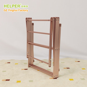 Helper Metal Folding Clothes <b>Rack</b> X Type Rectangle Foldable Floor Standing <b>Drying</b> <b>Rack</b> For Home Use - Product Image 1