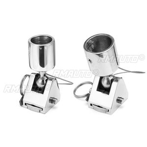 Connecteur de charnière de pont de bateau rotatif à 180° en acier inoxydable, quincaillerie marine polie miroir, durable, résistant à la rouille, réutilisable - Product Image 2
