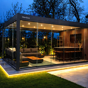 Pérgola de Aluminio Motorizada con Revestimiento Impermeable, Resistente al Viento (120 km/h), con Motor Silencioso y LED para Patio o Jardín, MOQ Bajo - Product Image 5