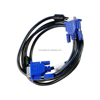 Promo Harga Murah Kabel VGA ke VGA 3+2 15pin 1.5m/3m/5m Full HD 1080p Selubung PVC untuk PC Laptop Monitor TV & Proyektor