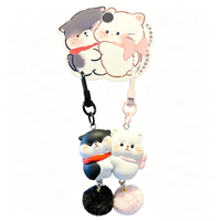 Adorable Llavero Magnético de Resina con Diseño de Animal de Dibujos Animados, Colgante para Bolsos de Pareja, Decoración para Mochilas y Carteras, Regalo al por Mayor