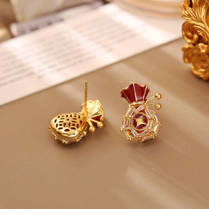 Collar de Oro Real para Mujer, Estilo Chino, Bolsa de Dinero, Gota de Aceite, Tesoro de la Riqueza, de Alta Gama, Moderno, Estilo Año Nuevo - Product Image 3