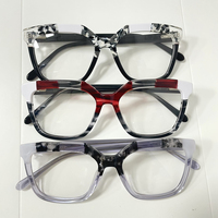 Montures de lunettes optiques carrées en acétate massif pour femmes et hommes – Design tendance, monture intégrale, protection oculaire – Vente en gros