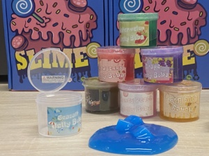 Lot de slime cristallin non collant super doux en cubes, non toxique et écologique, 70 ml, avec accessoires amusants pour slime - Product Image 2