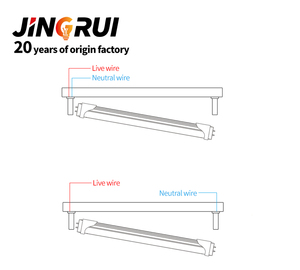 Bombillas <span class=keywords><strong>LED</strong></span> de 4 pies, 6000K, luz diurna, equivalente a balasto bypass R17D/HO F96T12/DW/HO, cubierta transparente, reemplazo fluorescente T8 - Product Image 4