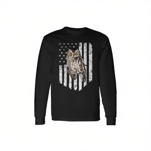 T-shirt a maniche lunghe con bandiera americana e disegno del 4 luglio - Product Image 2