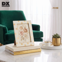 Bingkai Foto MDF Kotak-kotak DX Designs 4x6 5x7 6x8 8x10 Inch Bingkai Foto A4 Kustom untuk Pajangan Meja Dekorasi Rumah Grosir