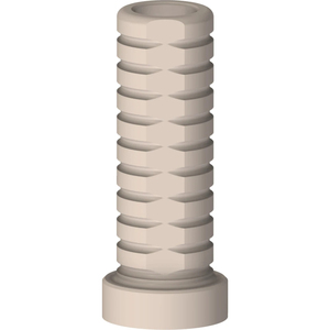 Prothèse temporaire pour système d'implant dentaire en alliage de titane, hexagone interne, anodisé or jaune - Product Image 1