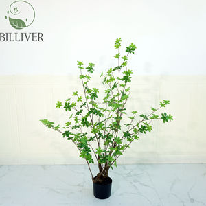 Cloche artificielle plante poterie décoration verdure artificielle arbre fenêtre paysage décoration plantes artificielles vertes - Product Image 4