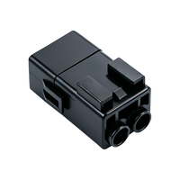 Caja de Fusibles Doméstica de 2 Pines BX201-2.8-TB, Conector Automotriz Macho-Hembra Enchufable, Resistente al Polvo y al Agua