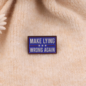 Broche de cita, insignia de Metal de dibujos animados, letras inglesas creativas, medalla de joyería, broche de disfraz, accesorios en inglés - Product Image 6