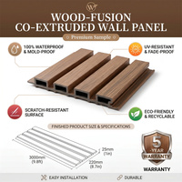 Panneau mural extérieur HALONG en WPC pour bardage extérieur, panneau composite bois-plastique, imperméable, résistant aux UV