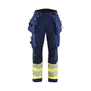 BLAKLADER - 711425138933C44 Pantalón Softshell Hi-Vis Mujer Azul marino/Amarillo-EAN 7330509879474 ROPA DE TRABAJO DE 2017 - Product Image 1