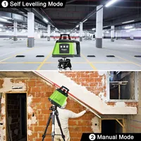 Niveau laser rotatif automatique Huepar RL200HR, niveau laser à ligne automatique, longue portée en extérieur, faisceau rouge automatique avec récepteur