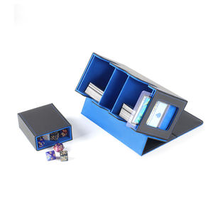 Caja de separación de ventana doble con manga 200, caja de cubierta de tarjeta de comercio, caja de almacenamiento de cierre magnético de cuero para <span class=keywords><strong>Magic</strong></span> <span class=keywords><strong>Commander</strong></span> - Product Image 5