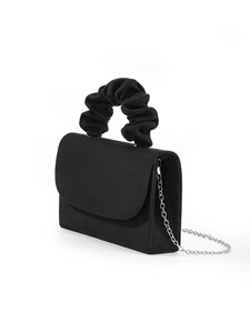 Low Price New Pleated Solid Color Handbag for Women Simple Small <b>Square</b> Bags Single Shoulder Diagonal Cross Hand-Held Dinner Bag - Product Image 3