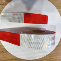FMVSS-108 DOT-C2 Rot-Weiß Reflektierender Aufkleber für Amerikanische LKWs, Hochreflektierend, Witterungsbeständiges Markierungsband