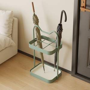 Porte-parapluie moderne autoportant en fer, double face, grande capacité, pour entrée de maison, hall d'hôtel, bureau - Product Image 1