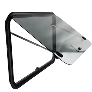 Ventana Esquinera de Vidrio Templado para RV/Caravana, Marco de Aluminio, Mosquitera Interior de ABS, Persiana, 4R70 2R90, Impermeable, para Camión/Caravana, 700*400 - Product Image 2