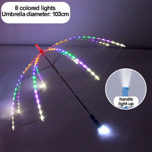 Paraguas Luminoso LED Transparente Creativo, Paraguas <span class=keywords><strong>de</strong></span> Plástico <span class=keywords><strong>de</strong></span> Moda para Niños y Niñas, para el Día <span class=keywords><strong>de</strong></span> los Inocentes, Accesorios para Fotografía - Product Image 4