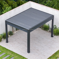 Design moderne Pergola motorisée pour l'extérieur en aluminium Meubles de jardin Pergolas Gazebos Type parapluie Auvent & Gazebo & Pergola