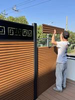 Contemporary White Privacy Fence Panels 6ft PVC Fence and Post House Outdoor Garden Yard 6x8 Vinyl Fence
