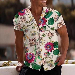 Camisas y Blusas Polo para Hombre con Estampado de Palmeras, Moda Playera, Tops de Manga Corta, Estilo Urbano, Camisa Hawaiana Talla 5XL - Product Image 5