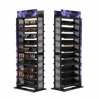 Organisateur de vernis à ongles personnalisé, 10 étagères, présentoir en acrylique pour poudre à ongles, support pour magasin de cosmétiques