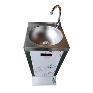 Évier à main intelligent en acier inoxydable 304 pour fournitures de <span class=keywords><strong>restaurant</strong></span> bassins ronds à pédale avec robinet à col de cygne - Product Image 5
